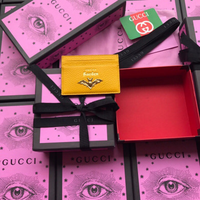519798, GUCCI LEATHER CARD CASE, GUCCI Small Accessories