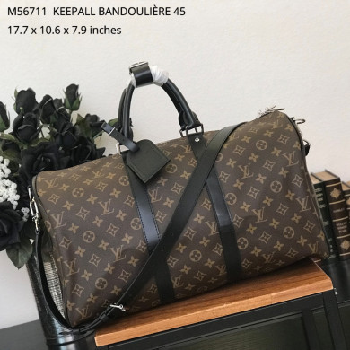 M56711, KEEPALL 45 BANDOULIÈRE, Louis Vuitton LV TRAVEL BAG 