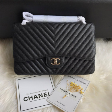 Large Classic handbag, Chanel Handbag, 30CM, Caviar