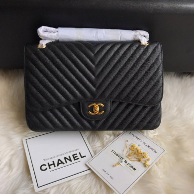 Large Classic handbag, Chanel Handbag, 30CM, Caviar