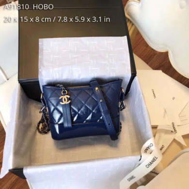 A91810, CHANEL'S GABRIELLE Small Hobo Bag, Silver-Tone & Gold-Tone Metal