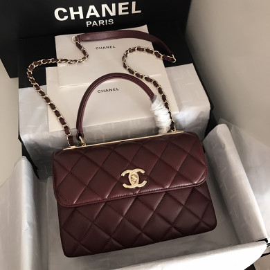 A92236, Small Flap Bag with Top Handle, CHANEL HANDBAG, 25CM
