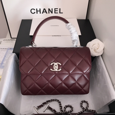A92236, Small Flap Bag with Top Handle, CHANEL HANDBAG, 25CM