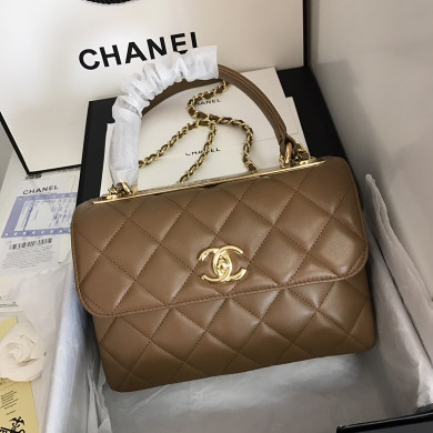 A92236, Small Flap Bag with Top Handle, CHANEL HANDBAG, 25CM