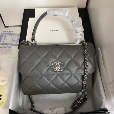 A92236, Small Flap Bag with Top Handle, CHANEL HANDBAG, 25CM