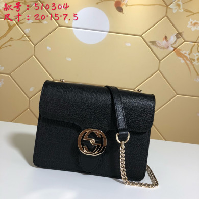510304, Marmont New Small Leather Shoulder Bag, GUCCI HANDBAGS
