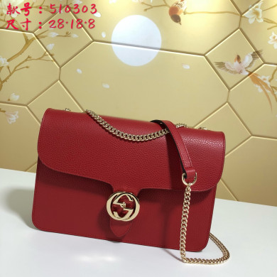 510303, Marmont New Large Leather Shoulder Bag, Drop 50cm / 19.7inches, GUCCI HANDBAGS