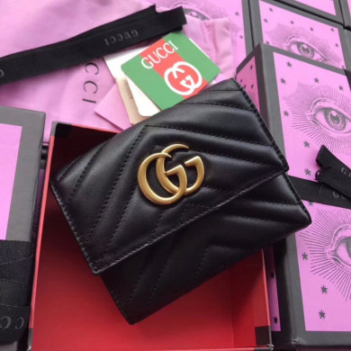 474802, GG Marmont matelassé wallet