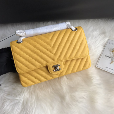 A01112, Classic Handbag, Chanel handbag, Grained Calfskin / caviar