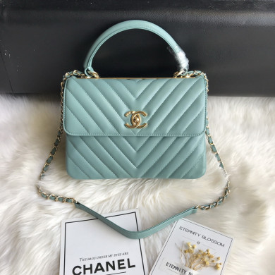 A92236, Small Flap Bag with Top Handle, CHANEL HANDBAG, 25CM