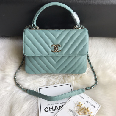 A92236, Small Flap Bag with Top Handle, CHANEL HANDBAG, 25CM