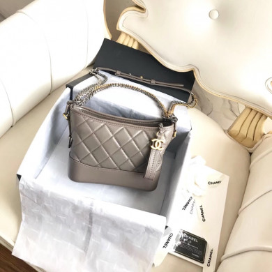 A91810, CHANEL'S GABRIELLE Small Hobo Bag, Silver-Tone & Gold-Tone Metal