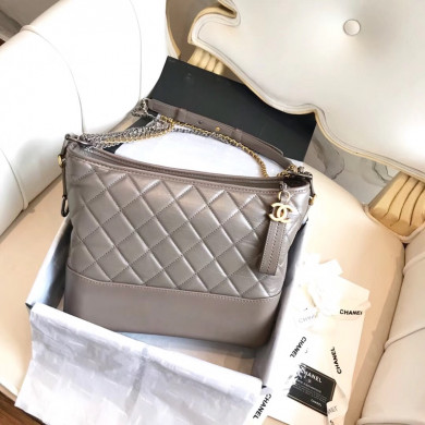 A93824, CHANEL'S GABRIELLE Hobo Bag, Silver-Tone & Gold-Tone Metal