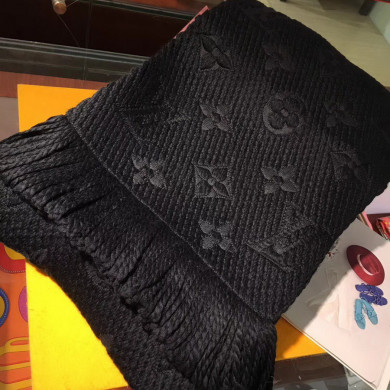 LOGOMANIA SCARF, LOUIS VUITTON LV SCARF, 68.9 x 11.8 inches, 94% wool, 6% silk