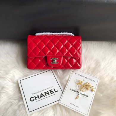 A01116, New Mini Classic Handbag, Chanel handbag, Calfskin, 20CM / 8 INCHES