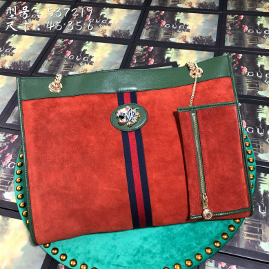 537219, Large tote with tiger head, GUCCI Handbags