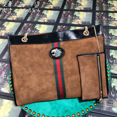 537219, Large tote with tiger head, GUCCI Handbags