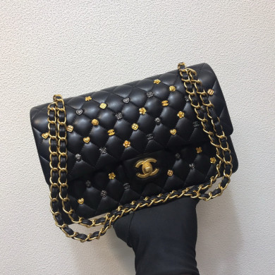 A01112, classic handbag, Chanel handbag, Lambskin