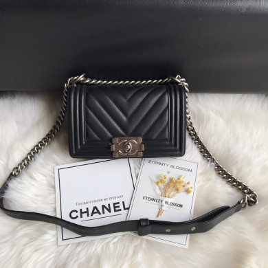A67085, Small BOY CHANEL Handbag, Calfskin