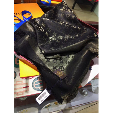 MONOGRAM SHINE(Gold) SHAWL, LOUIS VUITTON LV SHAWL