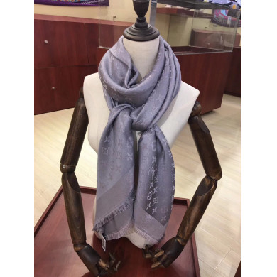 MONOGRAM SHINE(Silver) SHAWL, LOUIS VUITTON LV SHAWL