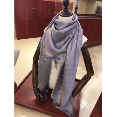 MONOGRAM SHINE(Gold) SHAWL, LOUIS VUITTON LV SHAWL