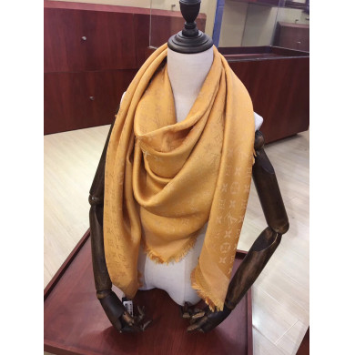 MONOGRAM SHINE(Gold) SHAWL, LOUIS VUITTON LV SHAWL
