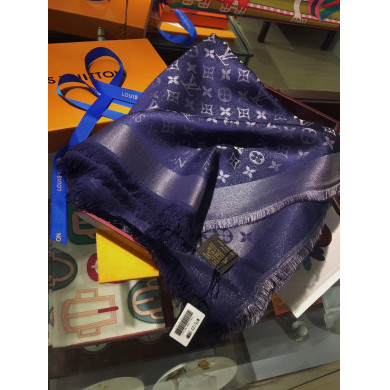MONOGRAM SHINE(Silver) SHAWL, LOUIS VUITTON LV SHAWL
