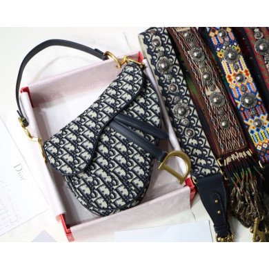 M0446CTZQ, DIOR OBLIQUE SADDLE BAG