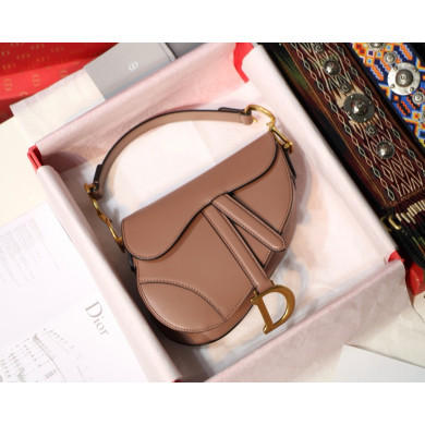 M0447CWVG, MINI DIOR SADDLE CALFSKIN BAG