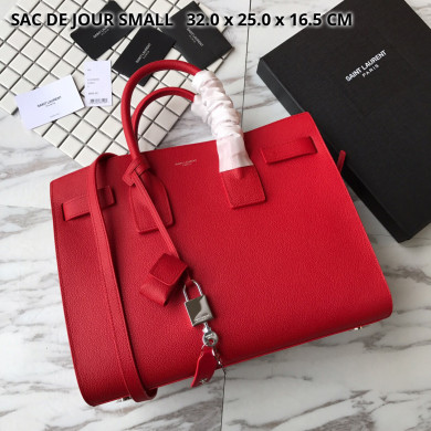 378299 CLASSIC SAC DE JOUR SMALL IN GRAINED LEATHER, YSL Saint Laurent