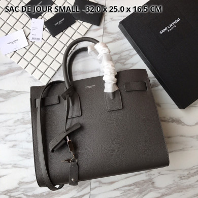 378299 CLASSIC SAC DE JOUR SMALL IN GRAINED LEATHER, YSL Saint Laurent