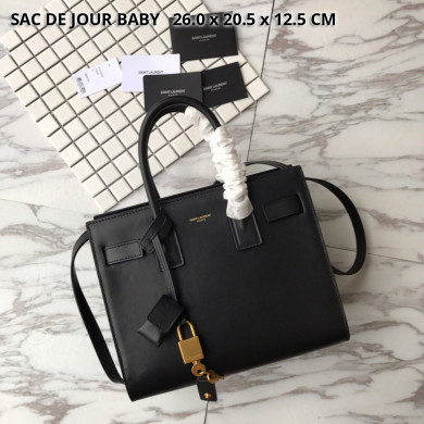 421859 CLASSIC SAC DE JOUR BABY IN SMOOTH LEATHER, YSL Saint Laurent