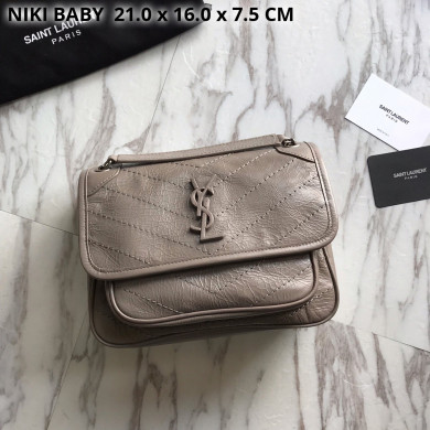 533037 NIKI BABY IN VINTAGE LEATHER, YSL Saint Laurent