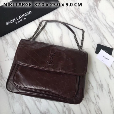 498883 NIKI LARGE IN VINTAGE LEATHER, YSL Saint Laurent