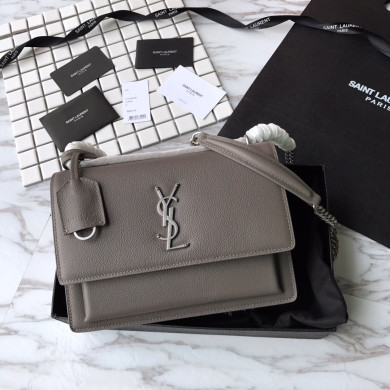 442906 SUNSET MEDIUM IN GRAINED LEATHER, YSL Saint Laurent