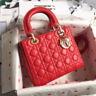 LADY DIOR LAMBSKIN BAG