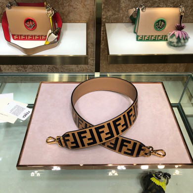 STRAP YOU, Leather shoulder strap, FENDI BAG ACCESSOIRES