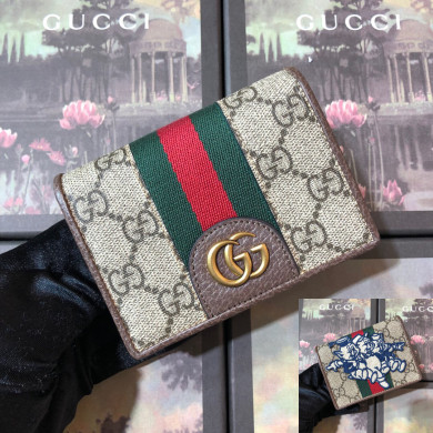 557801, GG card case with Three Little Pigs, GUCCI WALLET CHINESE NEW YEAR
