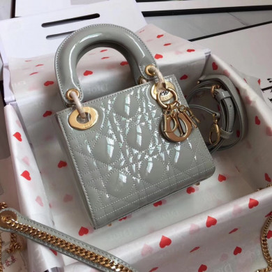 MINI LADY DIOR CALFSKIN BAG, Strap long about 120cm, Christian Dior CD Handbags