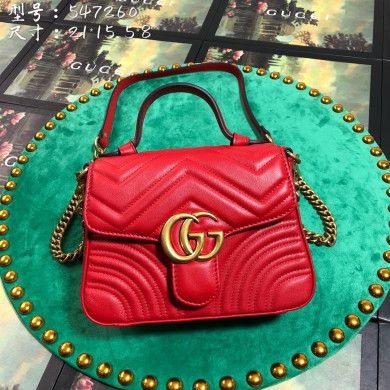 547260 GG Marmont mini top handle bag, GUCCI HANDBAGS