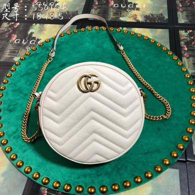 550154 GG Marmont mini round shoulder bag