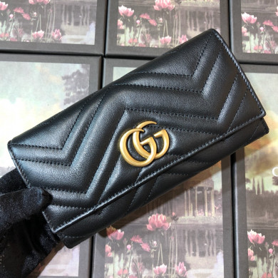 443436 GG Marmont continental wallet, Gucci Women's Continental, Wallets