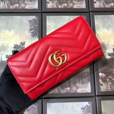 443436 GG Marmont continental wallet, Gucci Women's Continental, Wallets