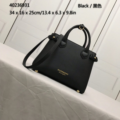 Burberry, 40236931, The Medium Banner in Leather and House Check