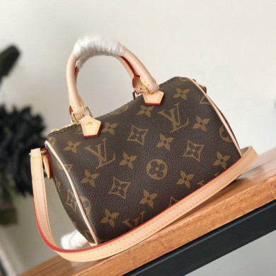 NANO SPEEDY M61252, Louis Vuitton LV Handbag, Original Quality, 6.3 x 4.3 x 3.5 inches 