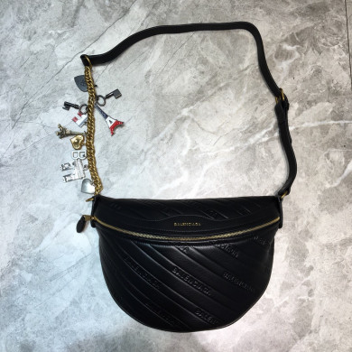 SOUVENIR BAG XS METALLIC EFFECT, Small embroidered logo belt bag