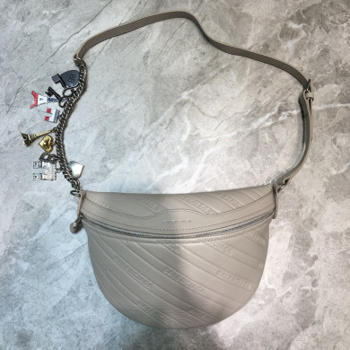 SOUVENIR BAG XS METALLIC EFFECT, Small embroidered logo belt bag