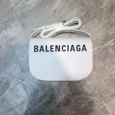VILLE DAY BAG XS, Small grained calfskin bag with printed hand drawn Balenciaga logo, BALENCIAGA HANDBAG