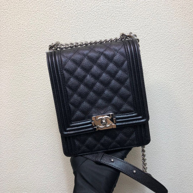  AS0130, BOY CHANEL Handbag, CALFSKIN / CAVIAR